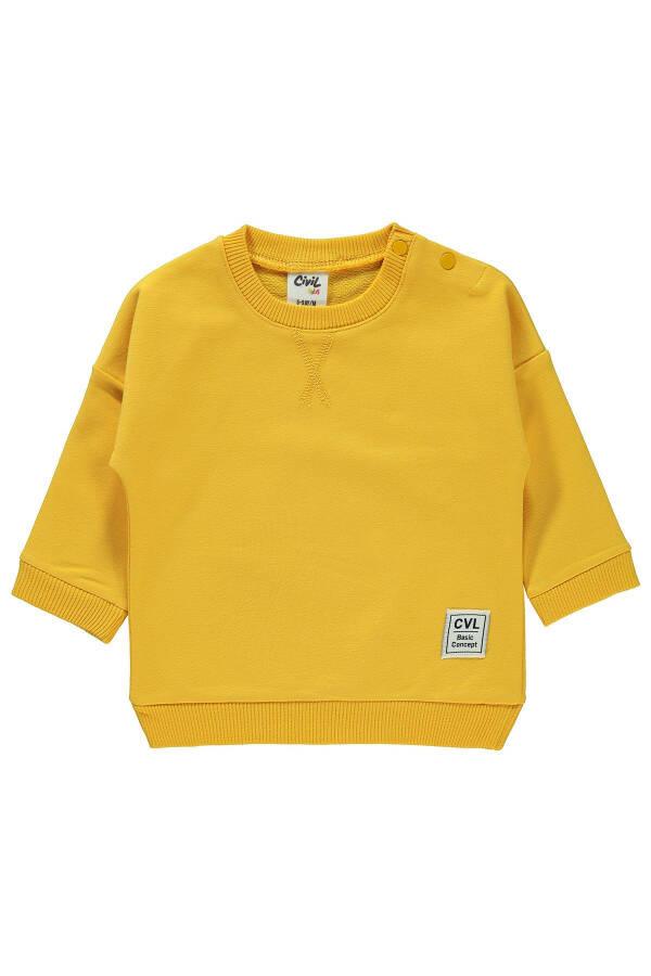 Baby Boy Sweatshirt (6-18 Months, Yellow) - 1