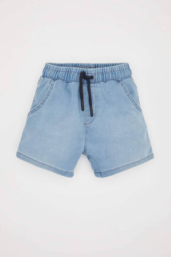 Baby Boy Tie-Dye Jean Shorts Light Blue - 1