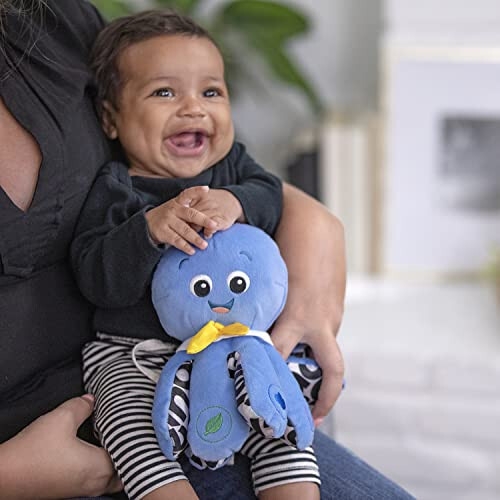 Baby Einstein Octoplush Müzikli Sarılabilir Peluş Hayvan Oyuncak, 3 Dilde Renkleri Öğren, Mavi, 11 - 2