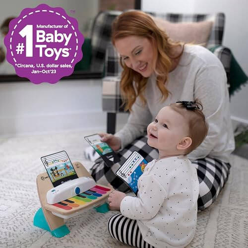 Baby Einstein va Hape Magic Touch Piano Yog'och Musiqiy Bola O'yinchoqi, 6 Oy va Undan Katta - 32