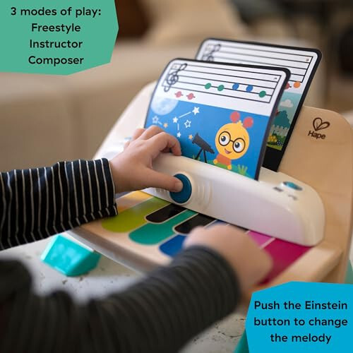 Baby Einstein va Hape Magic Touch Piano Yog'och Musiqiy Bola O'yinchoqi, 6 Oy va Undan Katta - 34