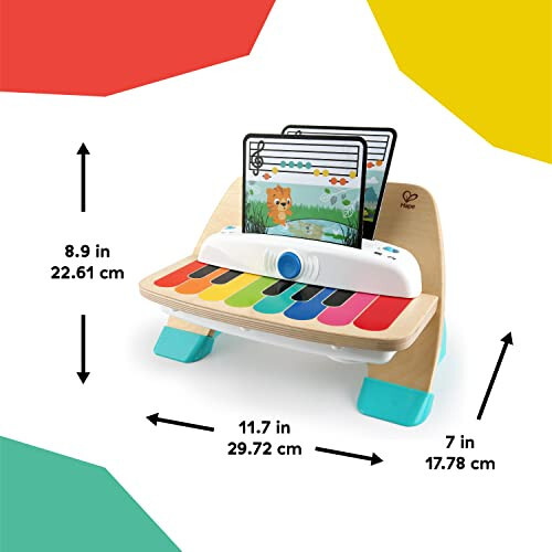 Baby Einstein va Hape Magic Touch Piano Yog'och Musiqiy Bola O'yinchoqi, 6 Oy va Undan Katta - 36