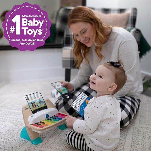 Baby Einstein va Hape Magic Touch Piano Yog'och Musiqiy Bola O'yinchoqi, 6 Oy va Undan Katta - 26