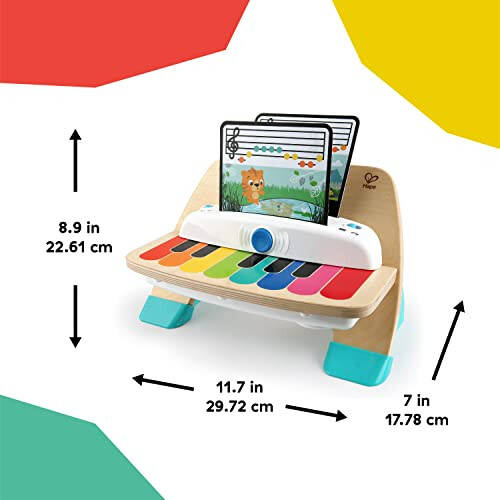 Baby Einstein va Hape Magic Touch Piano Yog'och Musiqiy Bola O'yinchoqi, 6 Oy va Undan Katta - 30