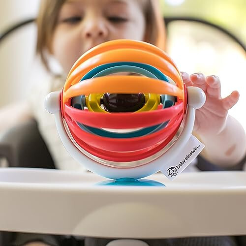 Baby Einstein Yapışkan Döner BPA İçermeyen Yüksek Sandalye Aktivite Oyuncağı, 3 Ay+ - 4