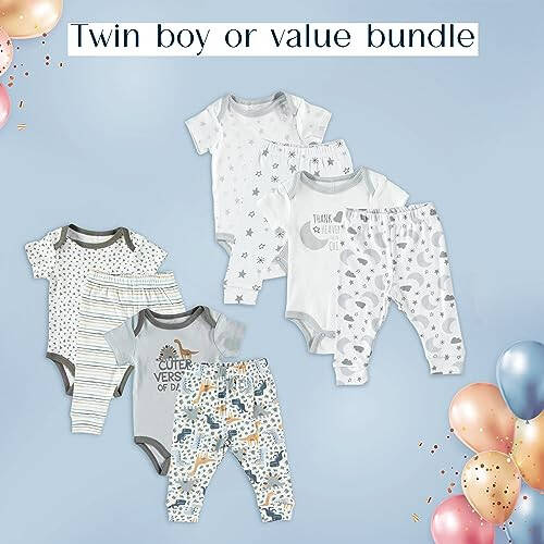 Baby Gear Girl's Baby Clothes Layette Set Footless Sleep and Play - 5