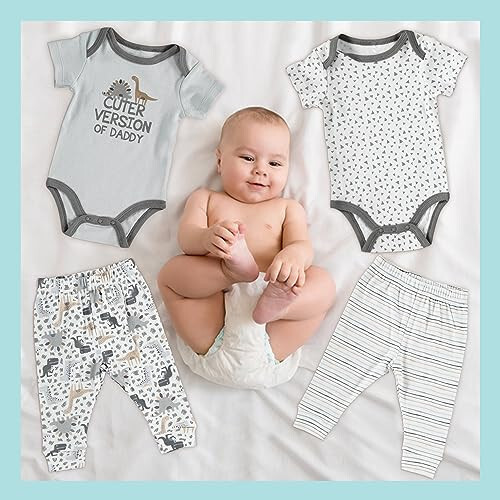 Baby Gear Girl's Baby Clothes Layette Seti Oyoqsiz Uyqu va O'yin - 23