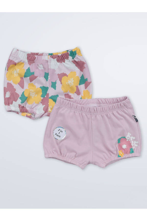 Baby Girl 2-Pack Shorts 3-12 Months Soft Lilac - 4