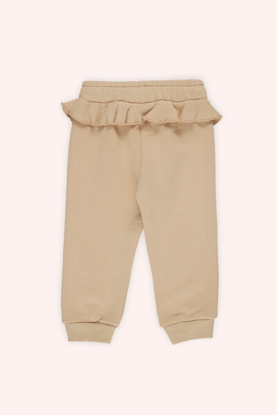 Baby Girl Beige Sweatpants - 2