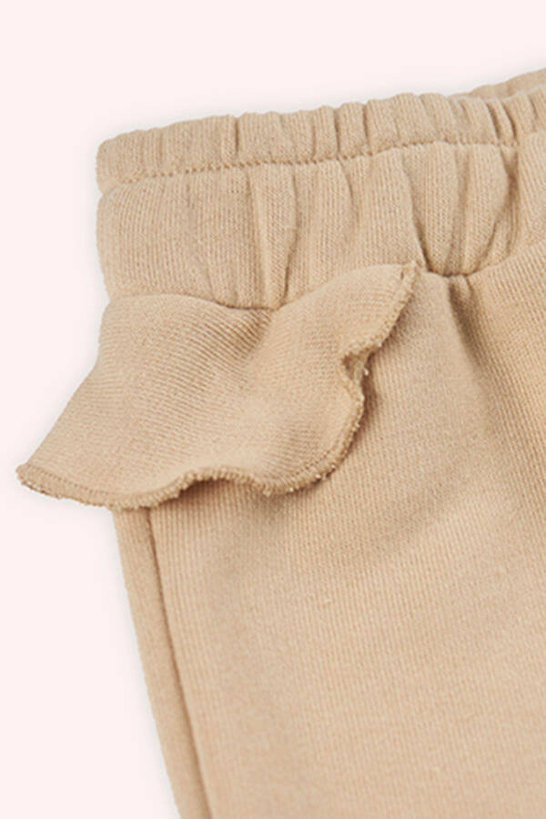 Baby Girl Beige Sweatpants - 3