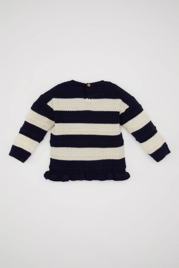 Baby Girl Bicycle Neck Striped Sweater C8088A524AU - 4