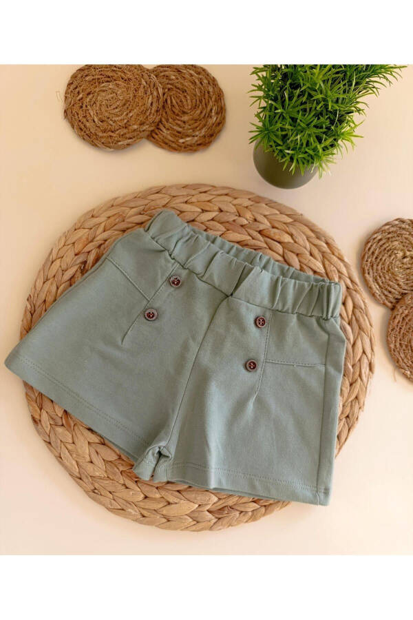 Baby Girl Button Detail Shorts GK2786 - 1