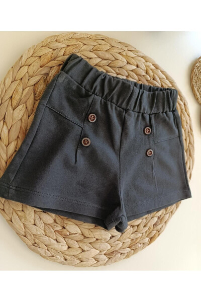 Baby Girl Button Detail Shorts GK2786 - 1