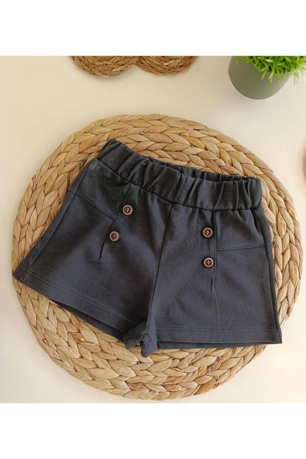 Baby Girl Button Detail Shorts GK2786 - 2