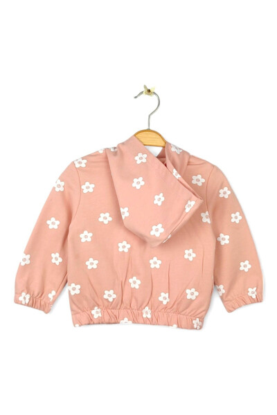 Baby girl hooded floral long-sleeved cardigan (9-24 months) - 3