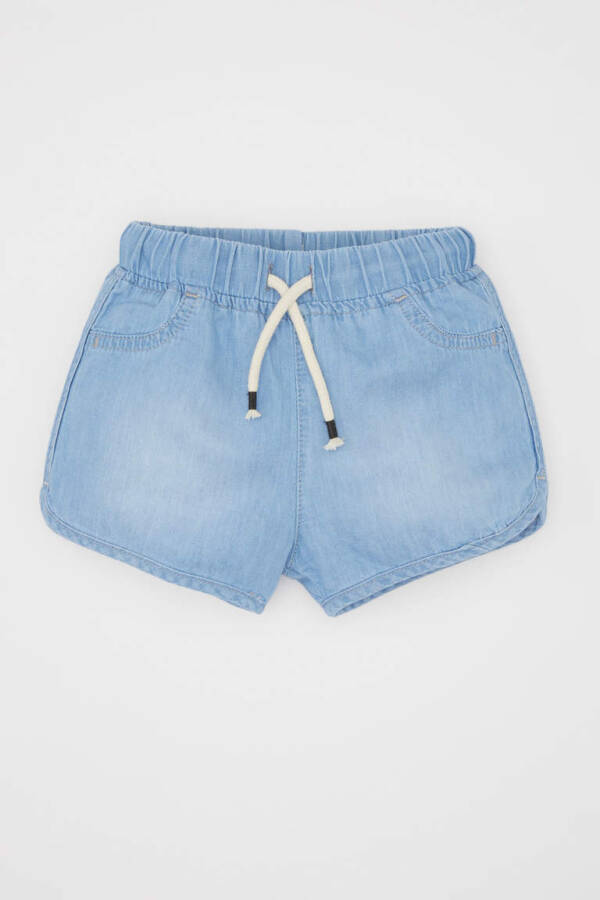 Baby Girl Jean Shorts Light Blue - 6