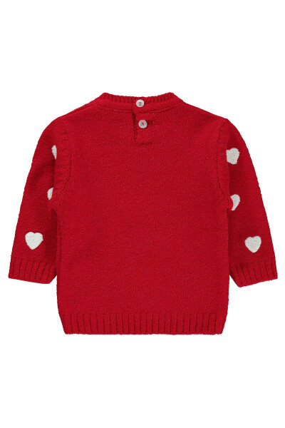 Baby Girl Knit Sweater 6-18 Months Red - 6