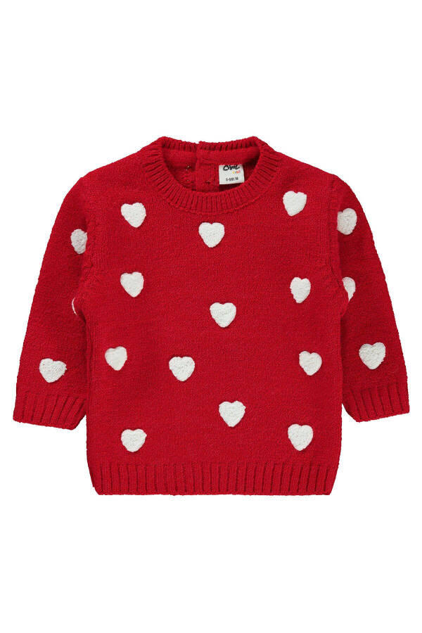 Baby Girl Knit Sweater 6-18 Months Red - 1