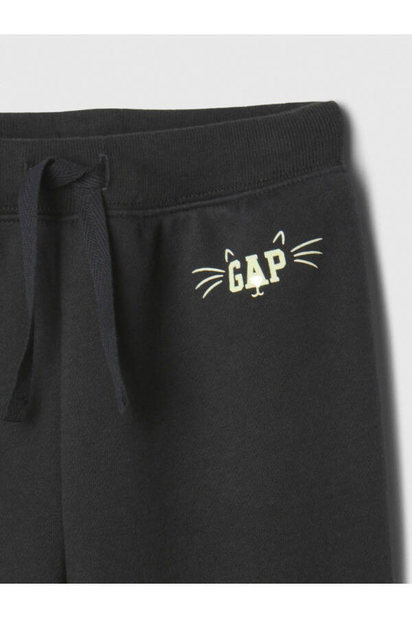 Baby Girl Navy Gap Logo Fleece Joggers - 2