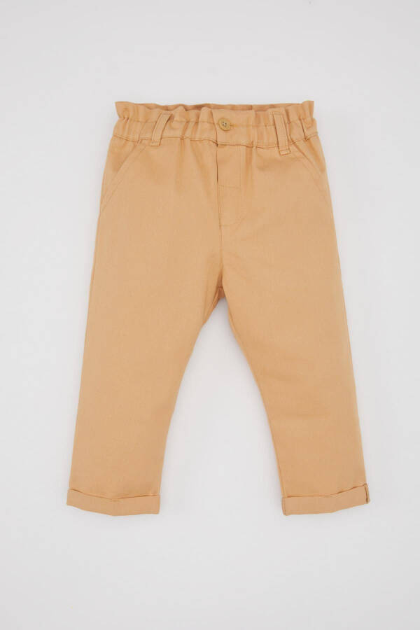 Baby Girl Paperbag Fold Over Leg Gabardine Pants B9790A524SP - 5