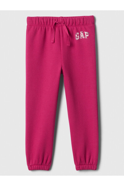 Baby Girl Pink Logo Fleece Jogger Pants - 6