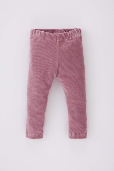 Baby Girl Plain Leg Velvet Leggings Y1083a223wn - 1