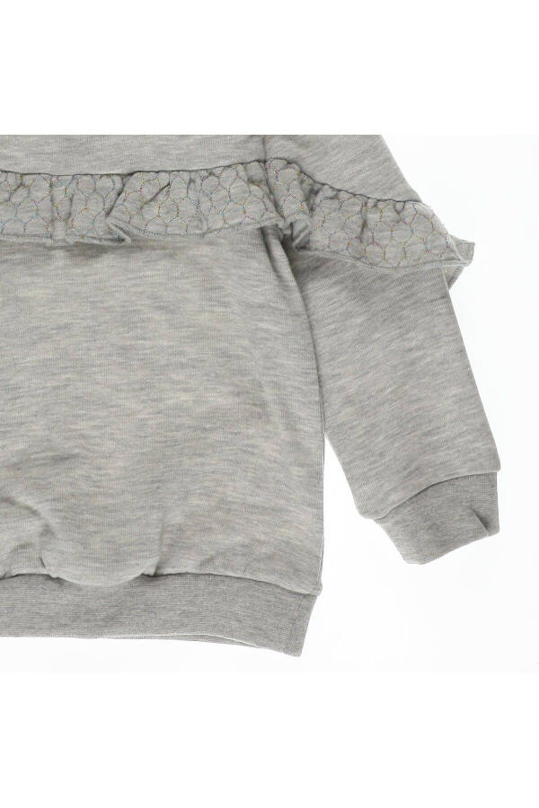 Baby Girl Ruffle Detail Sweatshirt - 9