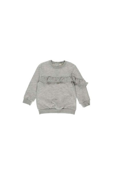 Baby Girl Ruffle Detail Sweatshirt - 4