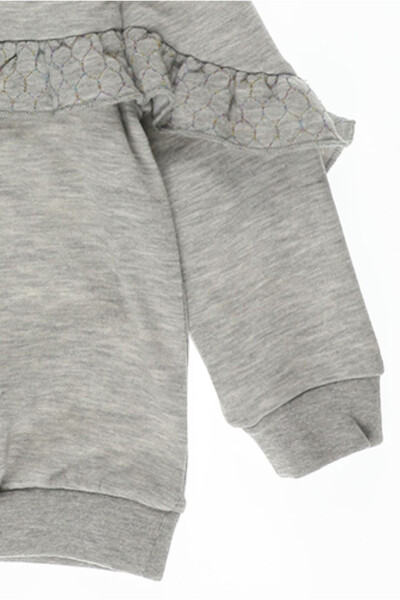 Baby Girl Ruffle Detail Sweatshirt - 6