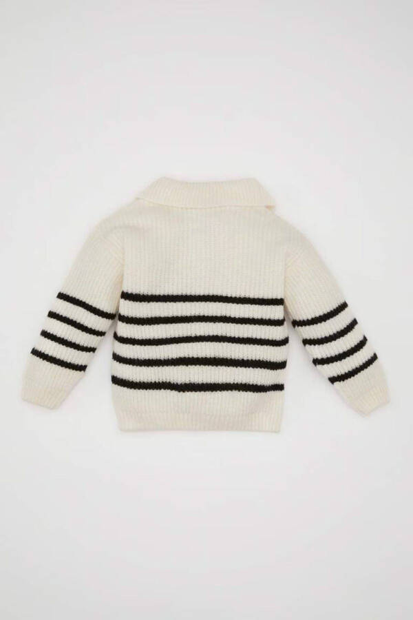 Baby Girl Shirt Collar Striped Sweater C8214a524au - 10