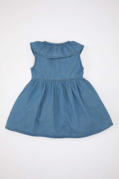 Baby Girl Sleeveless Jean Dress Light Blue - 7