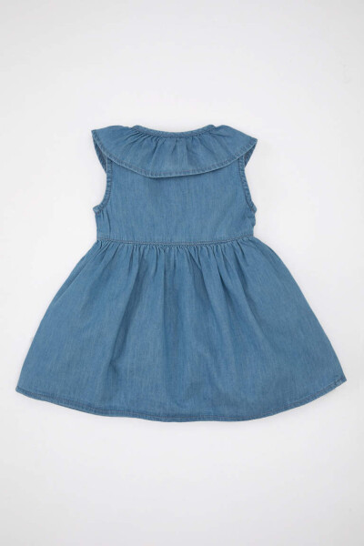 Baby Girl Sleeveless Jean Dress Light Blue - 11