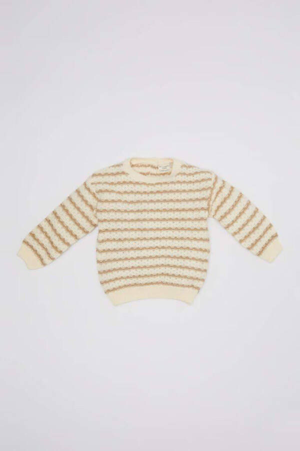 Baby Girl Striped Crewneck Sweater C8273a5er105mc - 1