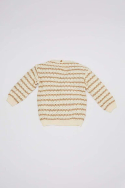 Baby Girl Striped Crewneck Sweater C8273a5er105mc - 2