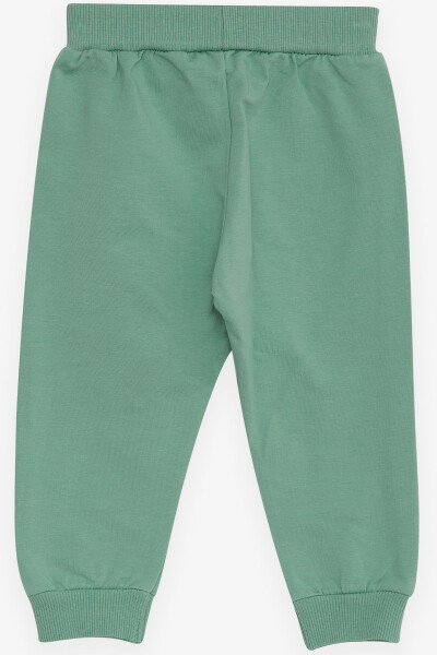 Baby Girl Sweatpants Baby Elephant Print 6 Months-2 Years, Mint Green - 5