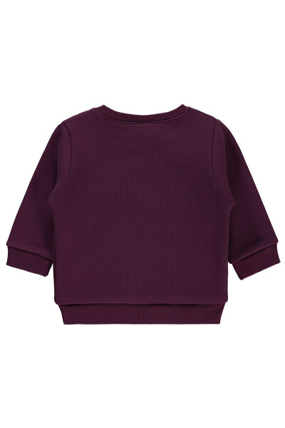 Baby Girl Sweatshirt 6-18 Months Beetroot Purple - 4