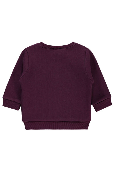 Baby Girl Sweatshirt 6-18 Months Beetroot Purple - 2