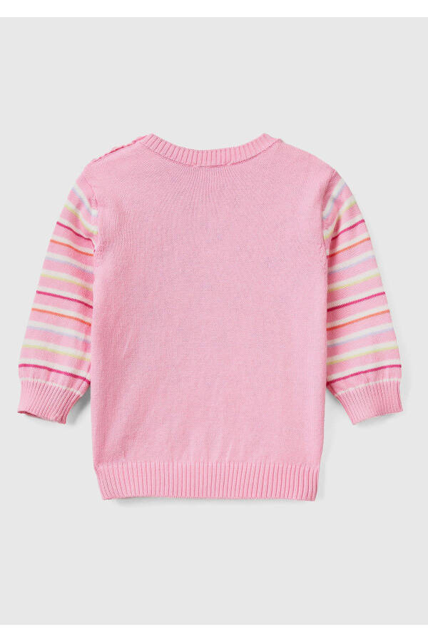 Baby Pink Mix Sweater - 1