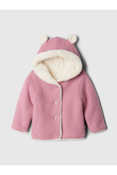 Baby Pink Sherpa Jacket - 1