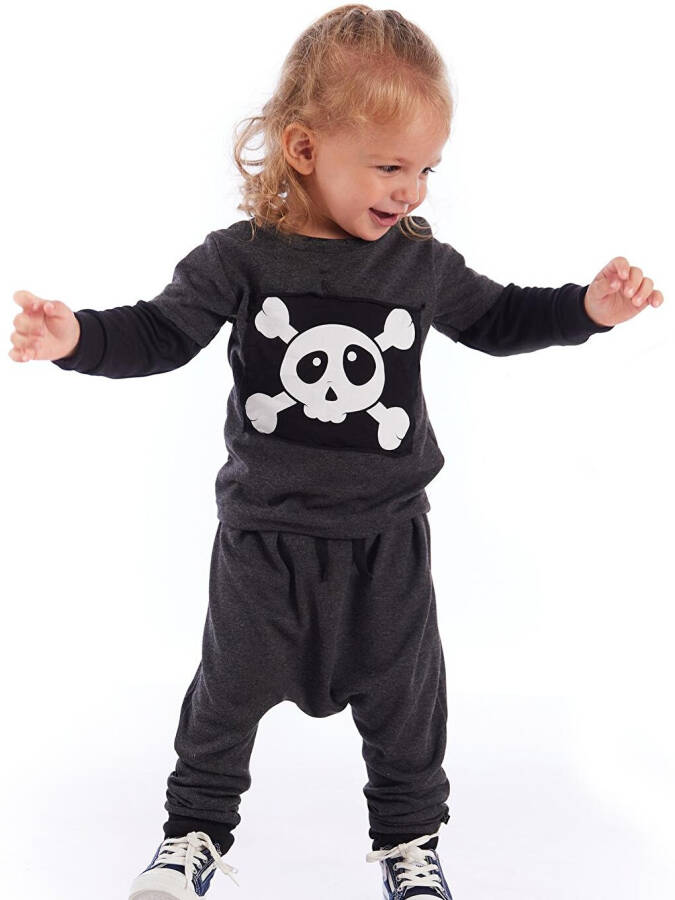 Baby Skull Patch Long Sleeve T-Shirt - 2