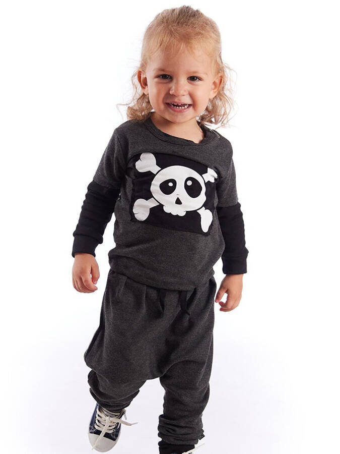 Baby Skull Patch Long Sleeve T-Shirt - 3