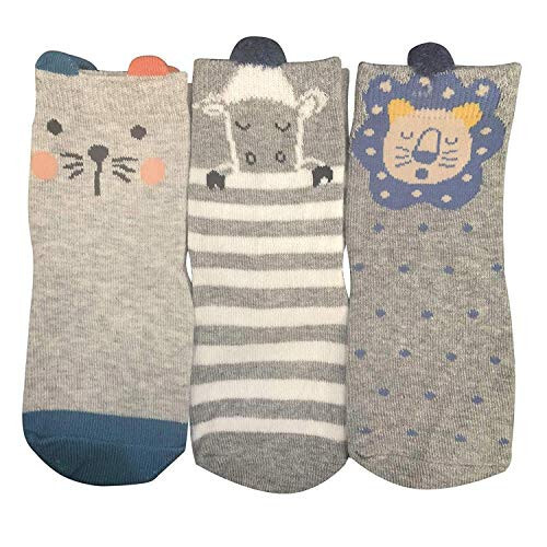 Baby Socks 6 Pairs Non Skid 12-36 Months Baby Boys Girls Toddler Socks - 22