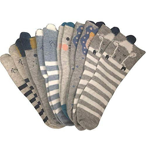 Baby Socks 6 Pairs Non Skid 12-36 Months Baby Boys Girls Toddler Socks - 14