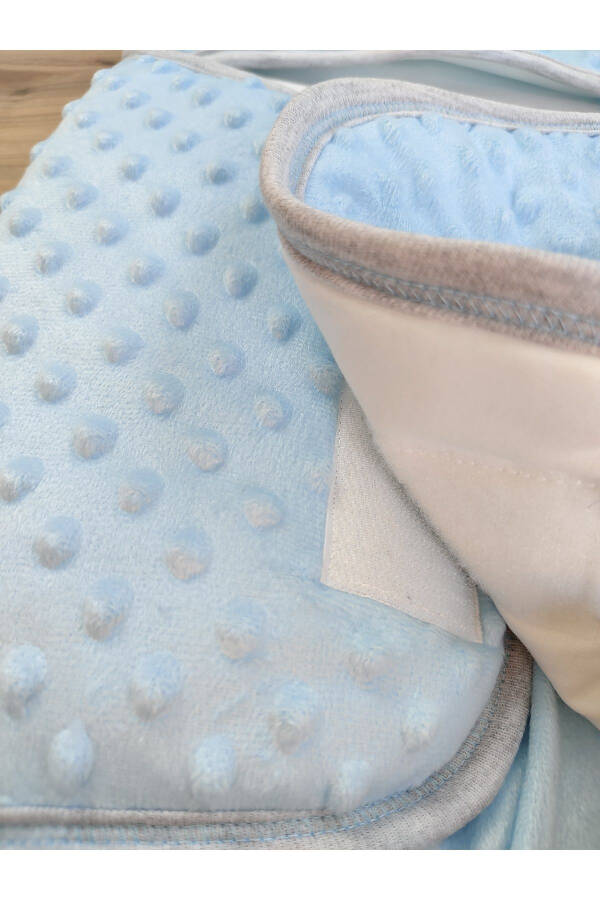 Baby Swaddle Blue Boy Baby Outdoor Swaddle Blanket Footed Toy Sleeping Bag - 5