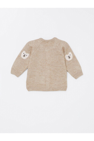 Baby sweater with bike neckline - 3