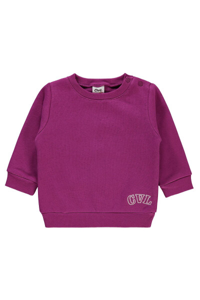 Baby Sweatshirt (6-18 Months), Orchid Purple - 2