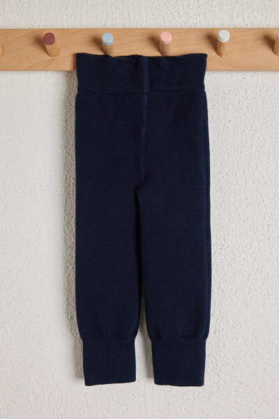 Baby Tights with Elastic Detail Navy Blue - 6