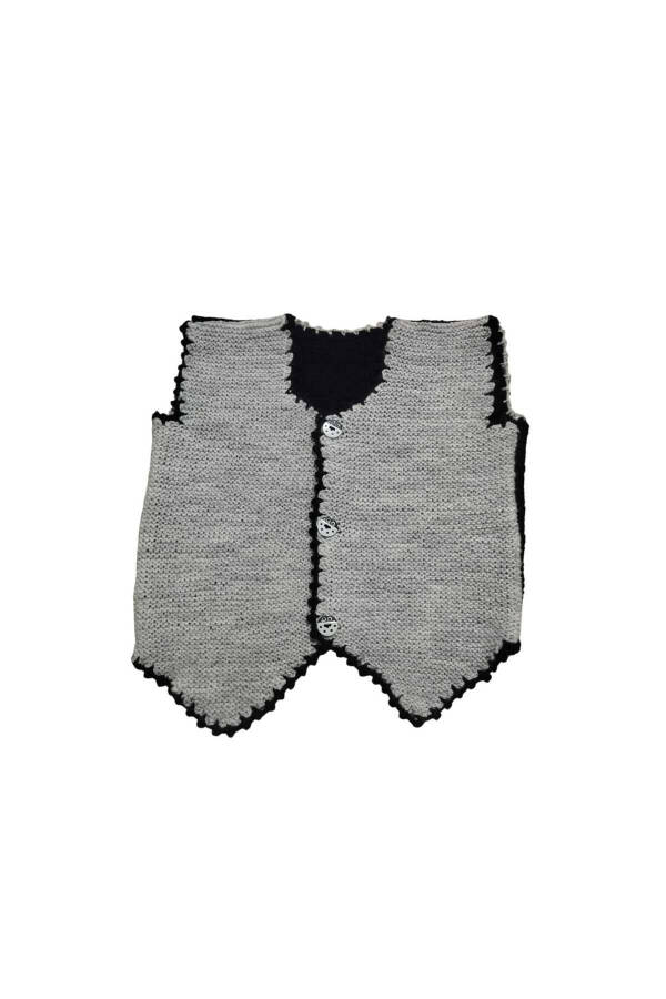 Baby vest, hand knitted, wool, SERO Haberdashery & Dowry - 1