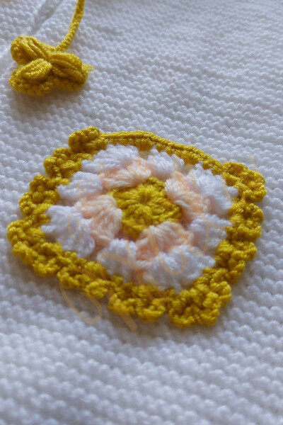 Baby Vest with White and Yellow Pockets - 2