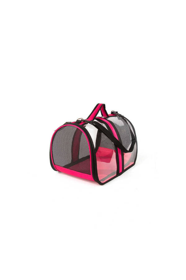 Bacco Milano Transparent Pet Carrier (Pink) - 2